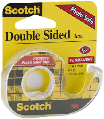 Scotch Double Sided 1/2 in. W X 250 in. L Double Sided Tape Clear