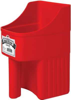 Little Giant Plastic Red 3 qt Feed Scoop