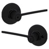 Kwikset Ladera Matte Black Privacy Lever Right or Left Handed