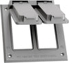 Sigma Engineered Solutions Square Metal 2 gang GFCI Cover