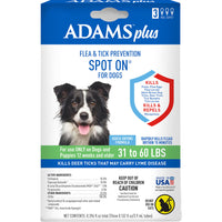 Adams Plus Flea & Tick Spot On For Dogs