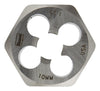 Irwin Hanson High Carbon Steel Metric Hexagon Die 10 - 1.25 mm 1 pc