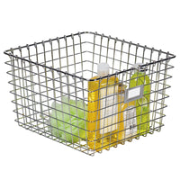Spectrum 13.75 in. L X 11.25 in. W X 8 in. H Silver Storage Basket - Deal of The Week