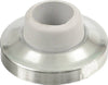 National Hardware Solid Brass Satin Nickel Silver Wall Door Stop Mounts to wall 2.34 in.