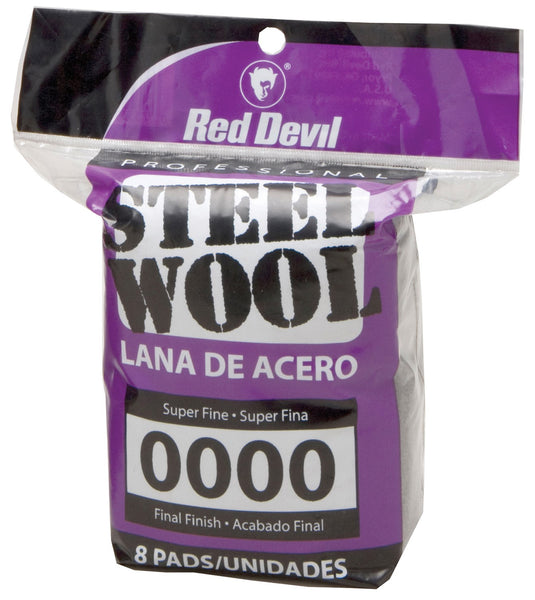 Lana de acero Red Devil 0320 #0000, paquete de 8