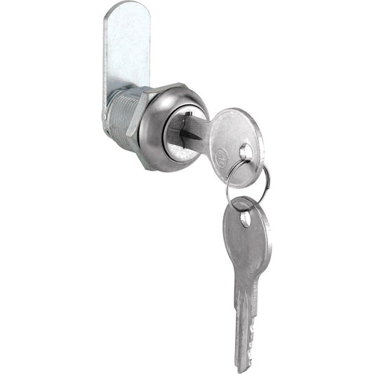 Prime-Line Chrome Gray Steel Cabinet/Drawer Lock (Pack of 6)
