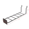 5 in. H X 3 in. W X 13 in. D Black Metal Shelf Bracket Holder-Small Pegboard Display