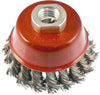 Mibro 3 in. Knotted Wire Cup Brush Carbon Steel 12500 rpm 1 pc