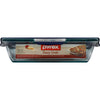Pyrex 9.75 in. W x 15.5 in. L Baking Dish Blue/Clear (Pack of 2)