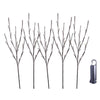Celebrations Platinum LED Multi Rechargeable Twig 32 in. Garden Stake