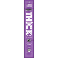 StoneRidge Wholesale Thick Stick Teriyaki Meat Sticks 1.5 oz Shrink Wrapped (Pack of 15)