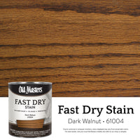 Old Masters Semi-Transparent Dark Walnut Oil-Based Alkyd Fast Dry Wood Stain 1 qt (Pack of 4)