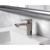 Homewerks Brushed Nickel Motion Sensing Modern Single-Handle Bathroom Sink Faucet 2 in.