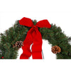 Holiday Bright Lights 30 in.   D Decorated Memorial Christmas Wreath with Stand (Pack of 4).
