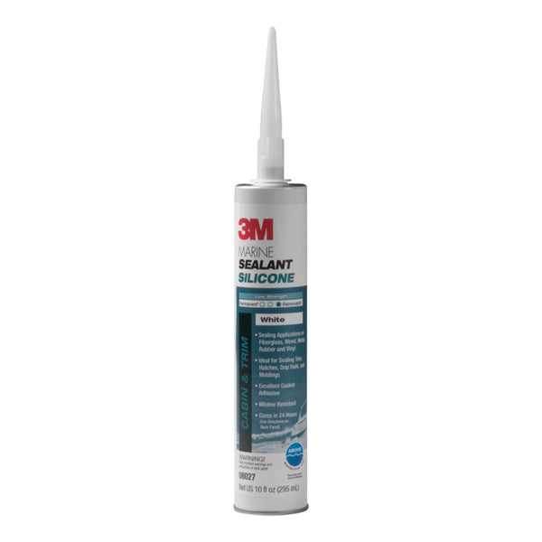 3M Auto/Marine Sealant Silicone White 10 oz