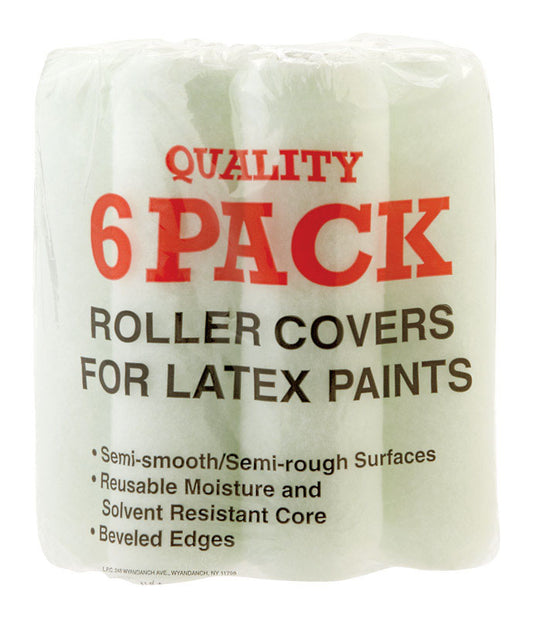 Linzer Synthetic Blend 9 in. W X 3/8 in. Regular Paint Roller Cover 6 pk