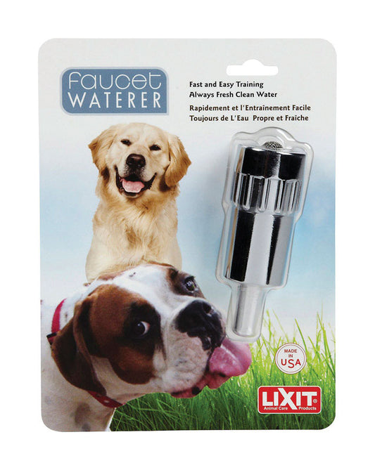 Lixit Metal Faucet Waterer For Dogs