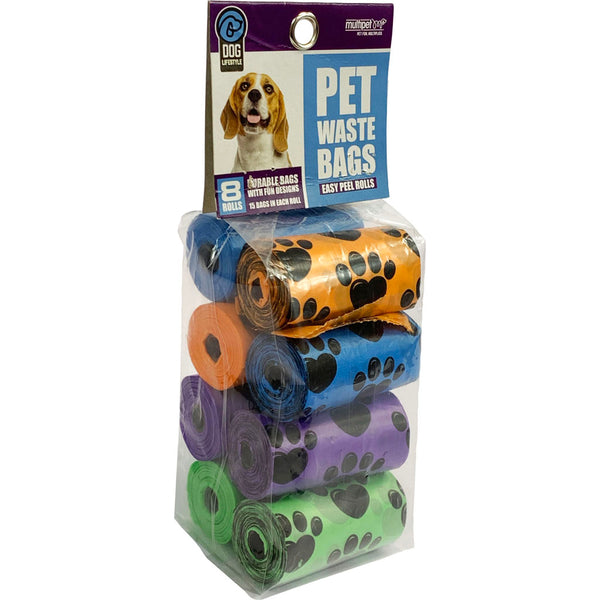 Bolsas para desechos de huellas de patas Multipet
