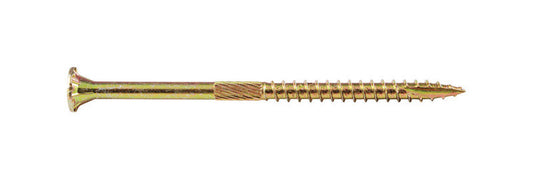 Screw Products No. 9 X 3 in. L Star Yellow Zinc-Plated Wood Screws 1 lb lb 79 pk