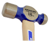 Vaughan 16 oz Ball Pein Hammer High Carbon Steel Head 13.75 in.