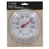 Taylor Dial Thermometer Plastic White (Pack of 6)