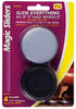 Magic Sliders Gray 2-3/8 in. Adhesive Polymer Sliding Discs 4 pk