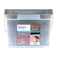 Simpson Strong-Tie 7D 2-1/4 in. Siding Coated Stainless Steel Nail Round Head 25 lb
