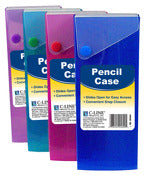 C Line Products Inc 05600 7.5" Slider Pencil Case Assorted Colors