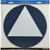 Hillman English Blue Restroom Sign 12 in. H X 12 in. W (Pack of 6)