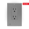 Westek LumiCover Satin Nickel 1 gang Plastic Rocker Nightlight Wall Plate 1 pk