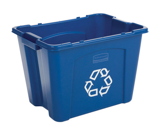 Rubbermaid Commercial 14 gal. Resin Recycling Tote (Pack of 6)