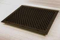 Steelcrest Designer 25 X 20 Hinged Oil-Rubbed Bronze Return-Air Filter Grille With Washable/Removable Black Filter