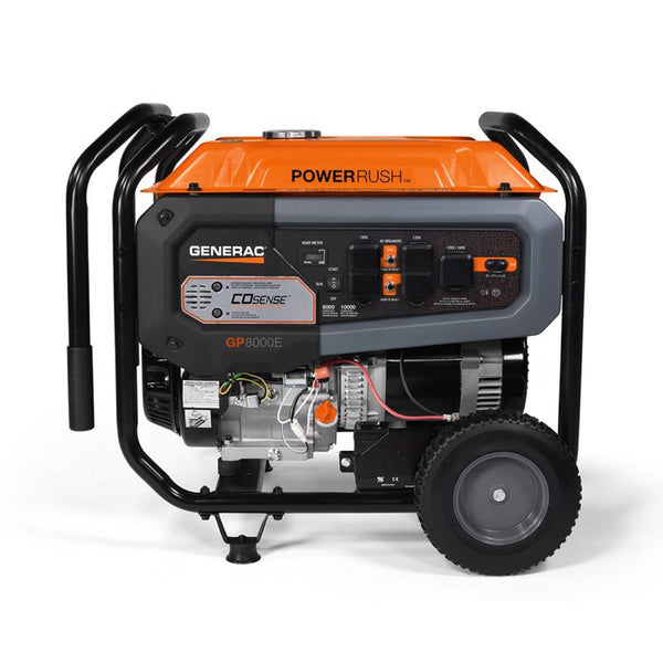 Kit de generador portátil a gas Generac de 9200 W (batería y cargador)