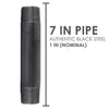 STZ Industries 1 in. MIP each X 1 in. D MIP Black Steel 7 in. L Nipple
