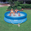 Intex Blue Plastic Frame & Vinyl Liner Round Above Ground Pool 1018 gal. Water Capacity