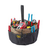 CLC 7 in. H Polyester Bucket Organizer 18 pocket Black/Tan 1 pc