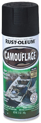 Rust-Oleum Specialty Flat Black Camouflage Spray Paint 12 oz