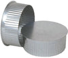 Imperial 6 in. D Galvanized steel Crimped Pipe End Cap