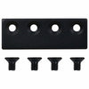 National Hardware 3-1/8 in. L Matte Black Steel Sliding Door Hardware Connecting Adapter 1 pk