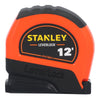 Stanley LeverLock 12 ft. L X 0.5 in. W Compact Tape Measure