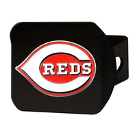 MLB - Cincinnati Reds Black Metal Hitch Cover - 3D Color Emblem