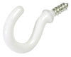 Hillman Small Vinyl Coated White Steel 7/8 in. L Hook 1 lb. 6 pk (Pack of 10)