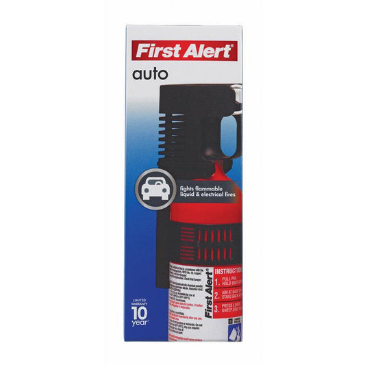 First Alert Pull Pin & Lever Discharge Fire Extinguisher 2 lbs. for Auto (Pack of 4)