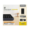 Intex Dura-Beam Black/Blue Queen Air Mattress 10 H x 39 W x 75 D in. with Pump