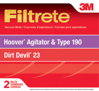 3M Filtrete Vacuum Belt For Style 190 2 pk