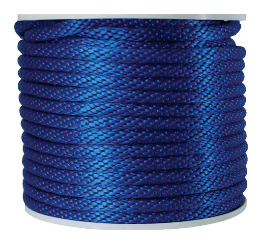 Koch 5/8 in. D X 140 ft. L Blue Solid Braided Poly Derby Rope