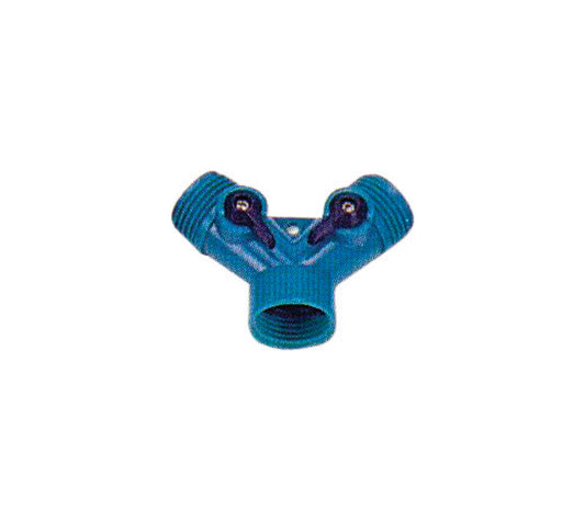 Rugg 3/4 in. Plastic Threaded Female/Male Y-Hose Connector with Shut Offs (Pack of 30).