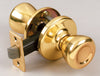 Kwikset  Tylo  Polished Brass  Steel  Passage Door Knob  3  Right or Left Handed