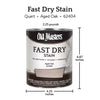 Old Masters Professional Semi-Transparent Aged Oak Oil-Based Alkyd Fast Dry Wood Stain 1 qt (Pack of 4)