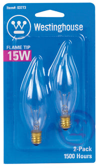 Westinghouse 15 watts E12 Decorative Incandescent Bulb E12